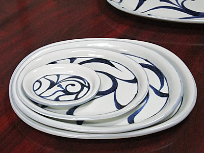 和食器の楕円皿