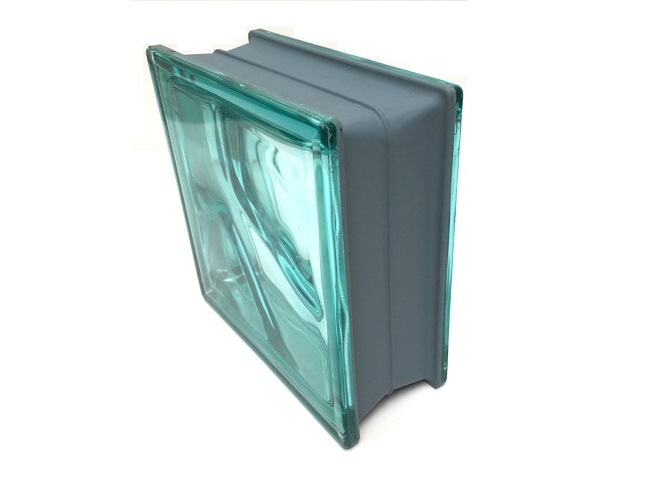 ガラスブロック グリーン色 100個セット商品（W190×H190×D80mm） - 4