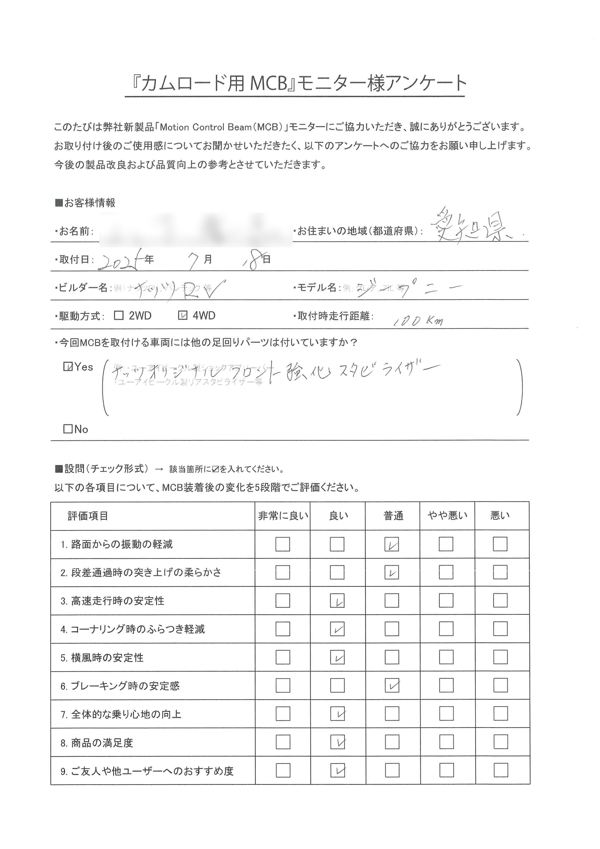 愛知県からお越しのY様