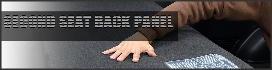 second seat back panel