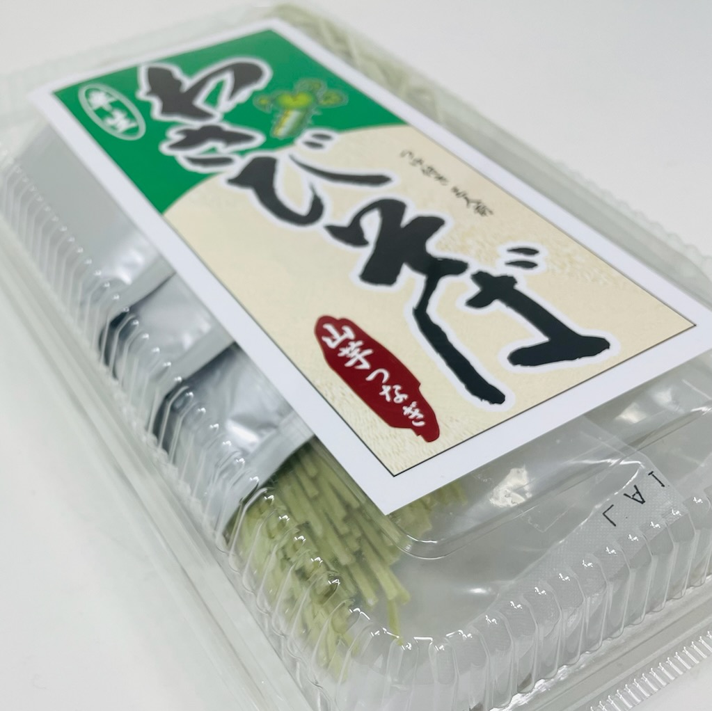 わさびそば 3パック(1パック3人前・つゆ付)【山芋つなぎ・半生蕎麦