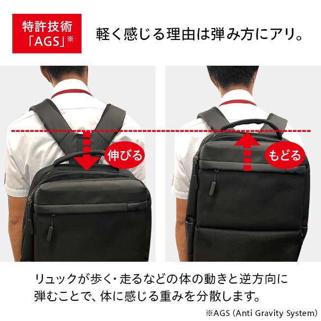 通販生活 無重力リュック ブラック - 旅行用品