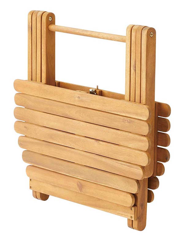 ガーデン 木製ローテーブル60×60×38cm　 折りたたみ式 NX-531-いー家具ねっと
