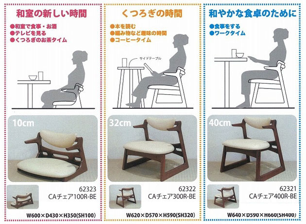 京都 丸正家具の通販サイトキャスパーチェア CAチェア2 400B-BK