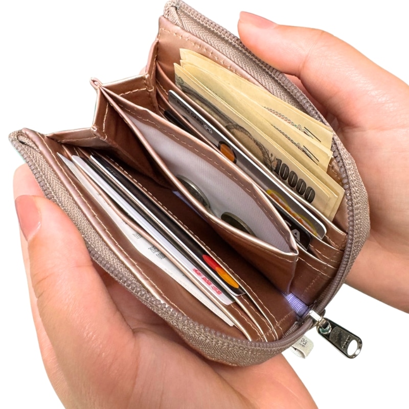 NV211 マチ付きLFミニウォレット｜迷彩柄の上品カジュアルなミニ