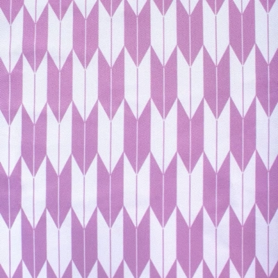 矢絣柄（藤色×白