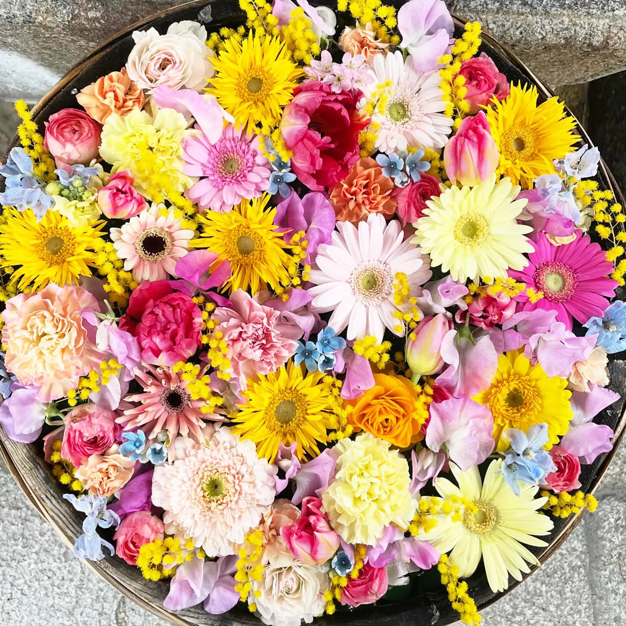 野見神社の花手水