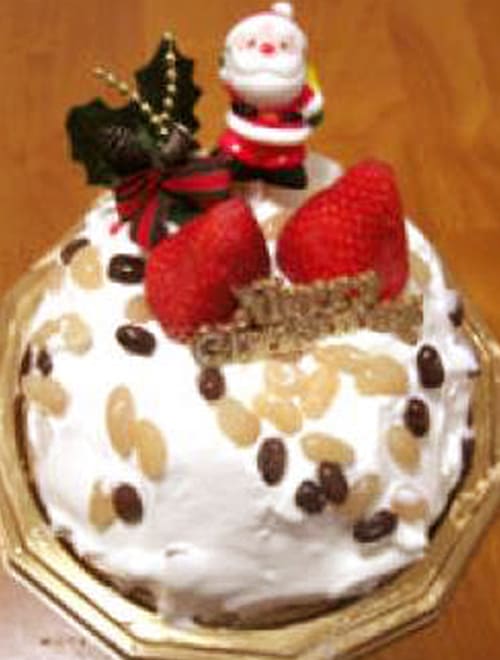鹿の子クリスマスケーキ