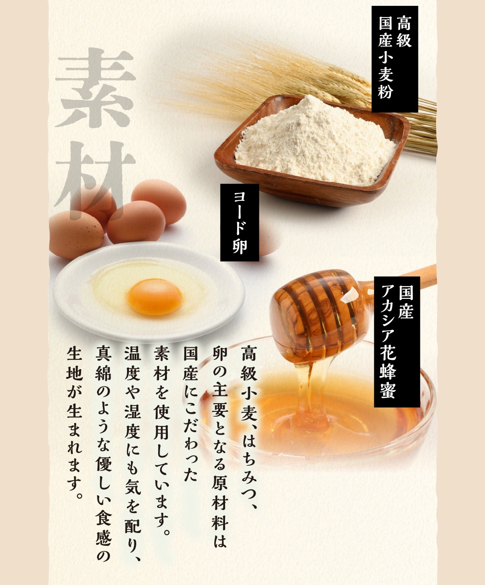 こだわった素材