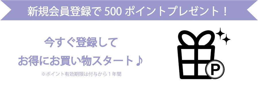 登録特典500ポイント