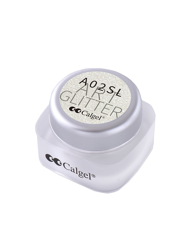 カラーカルジェルプラス アート グリッター ホワイトシルバー1.5g CGA02SL
