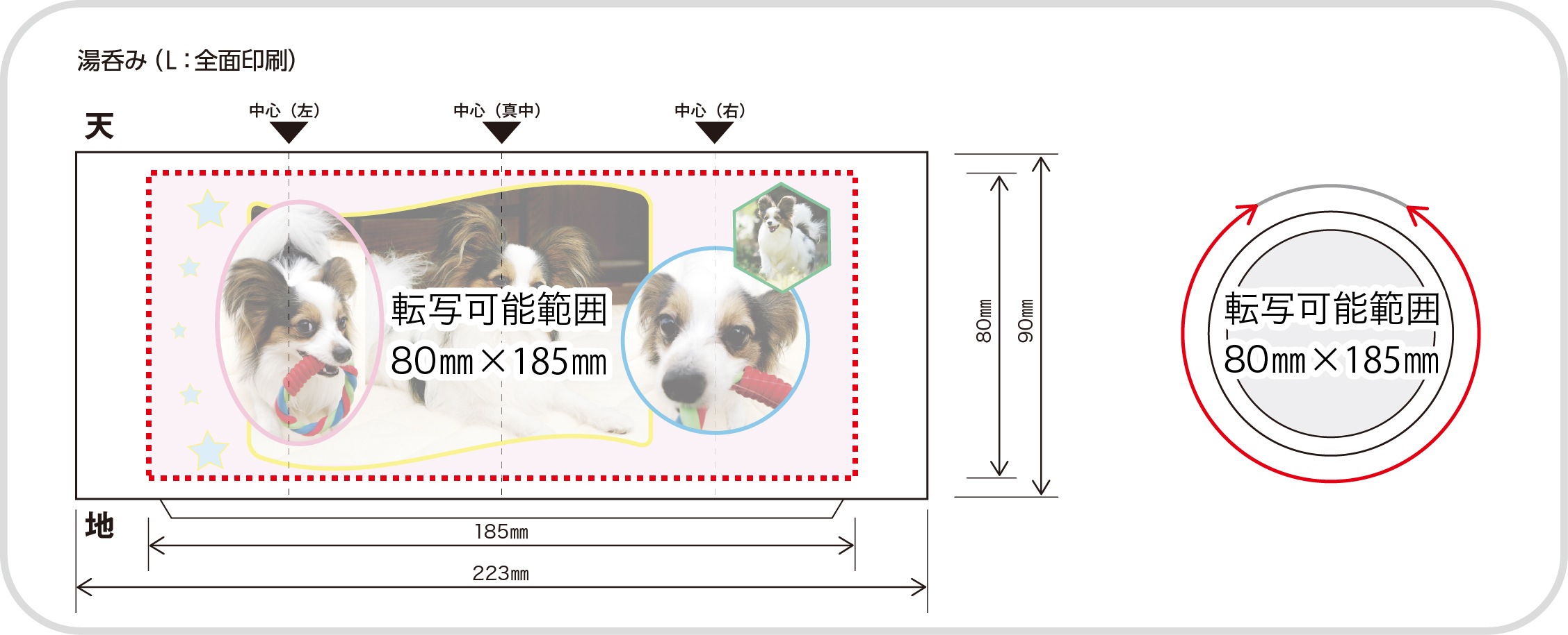 湯呑みデザインテンプレート