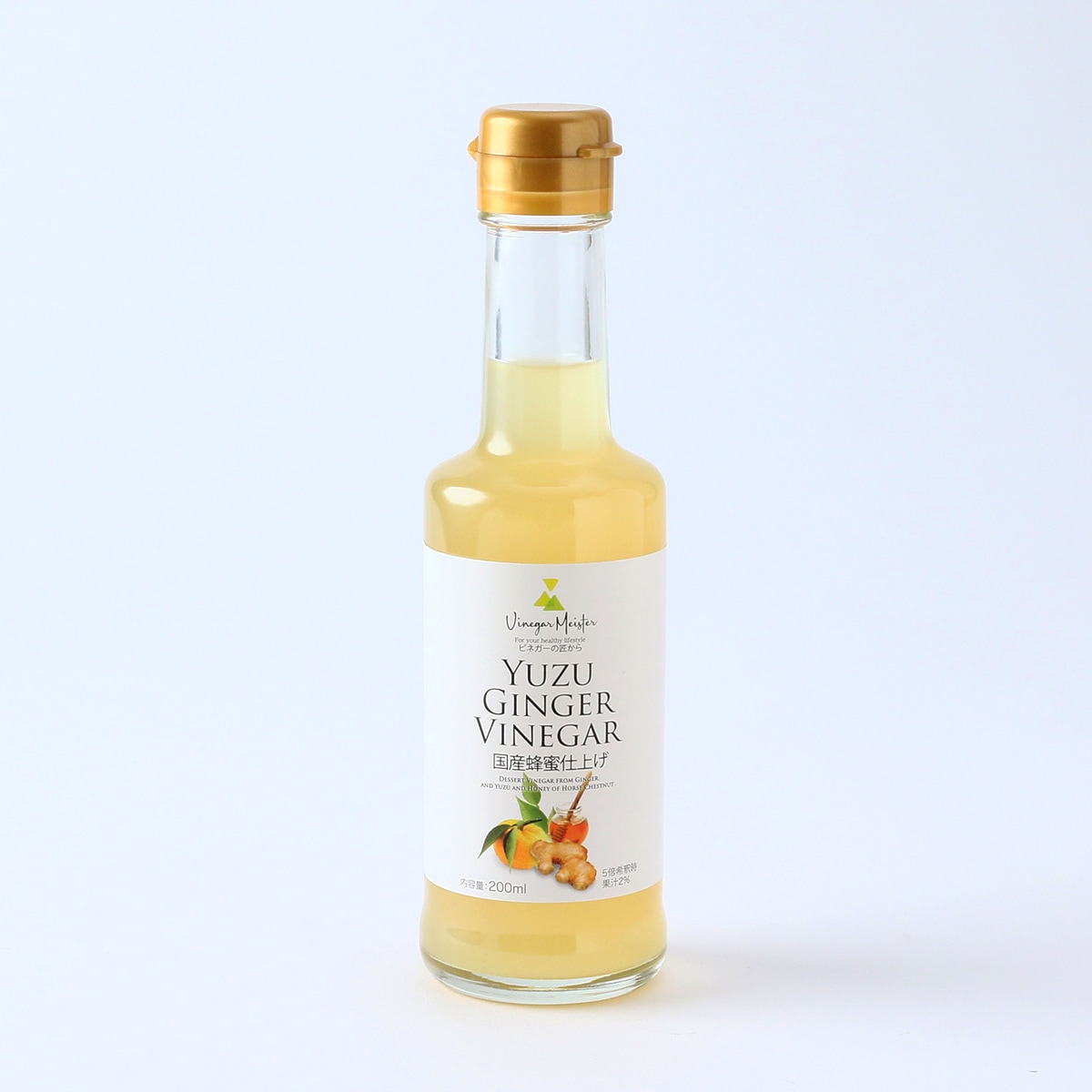 にじデパート[但馬醸造所] YUZU GINGER VINEGAR 国産蜂蜜仕上げ 200ml