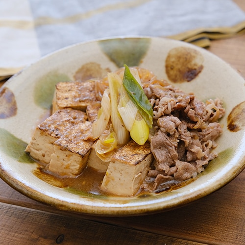 やみつき梨だれ(万能焼肉だれ)　焼肉のタレで！肉豆腐