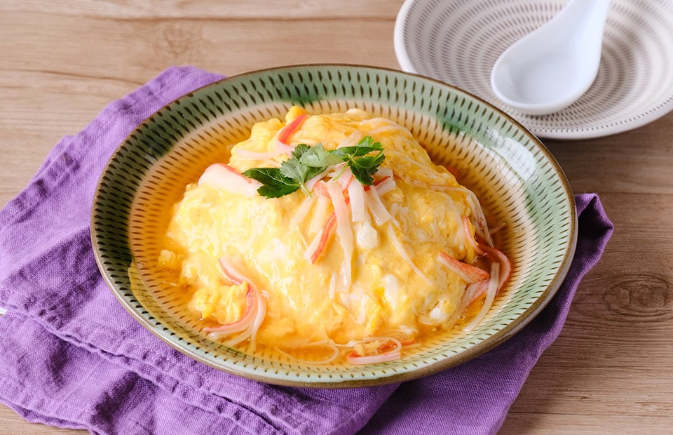 なんにでも使える酢を使った天津飯レシピ