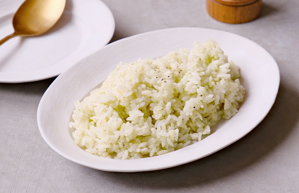 にじデパート 炊飯器で作るブロッコリーのバターライス 綾・早川農苑 ブロッコリーピューレ 