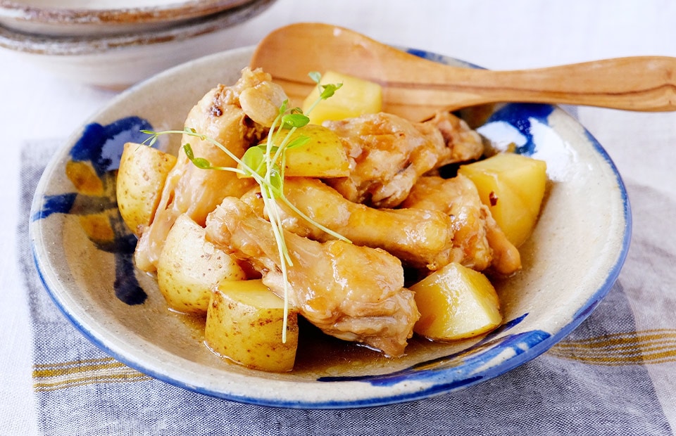 京都府産 京丹波あじわいどり 手羽元  手羽元とじゃがいものはちみつ煮