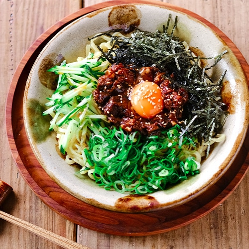 仙台 ラー油 辛口 牛肉ラー油のまぜそば