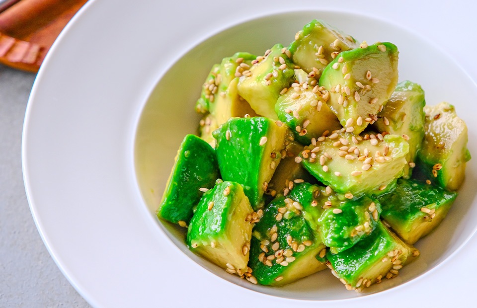 にじデパート アボカドナムル とり天の素  