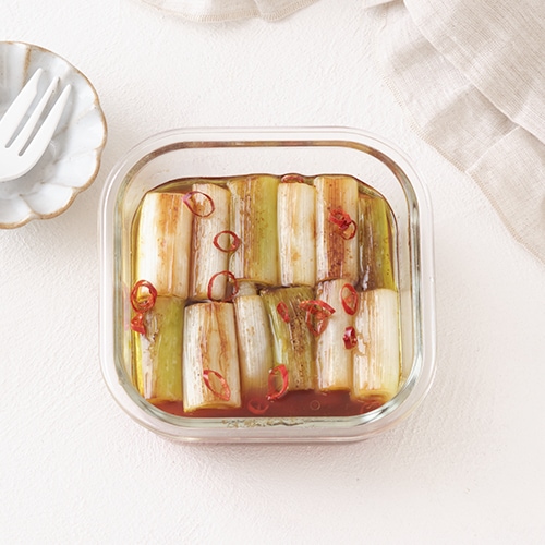 ゆず黒酢ぽんず 長ねぎのポン酢マリネ