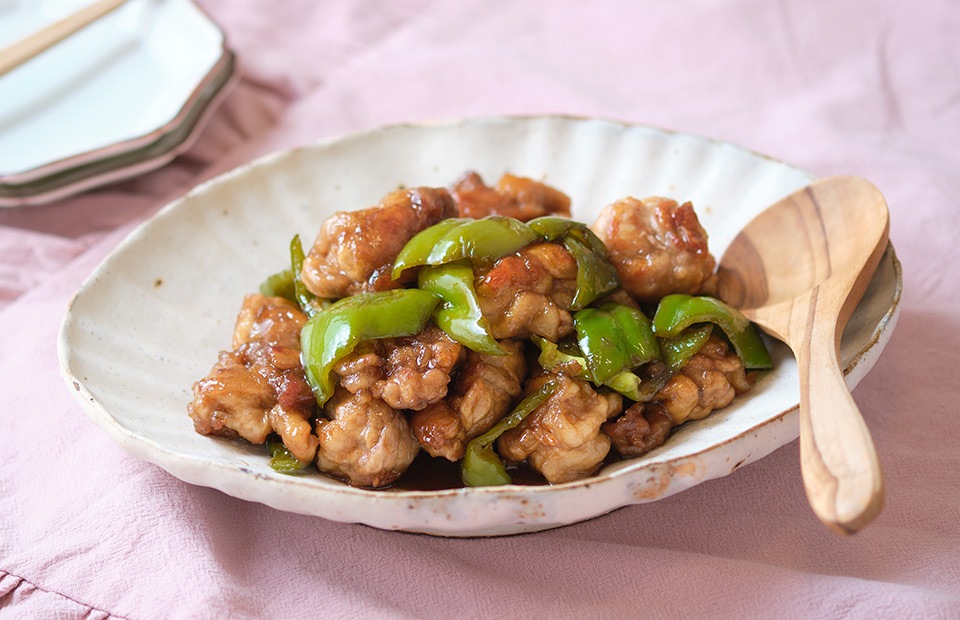 にじデパート 簡単！豚こま団子とピーマンの黒酢豚風 薩摩 黒壽 