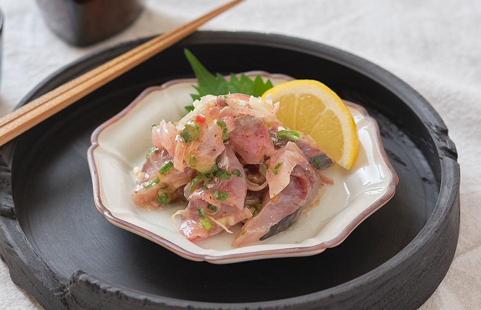 にじデパート アジの香味練り梅オイル和え 練り梅のオイル漬け 