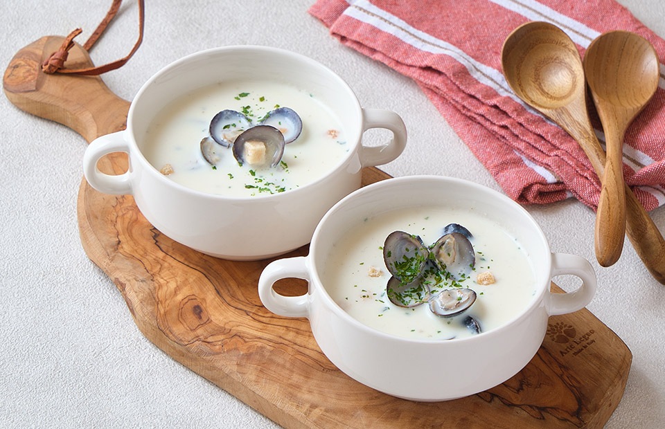 にじデパート クリームスープの素で簡単！しじみチャウダー 大粒大和しじみ(宍道湖産) 