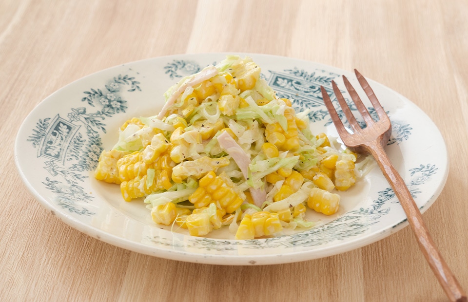 にじデパート たっぷり太陽のとうもろこし(黄)のコールスローサラダ 