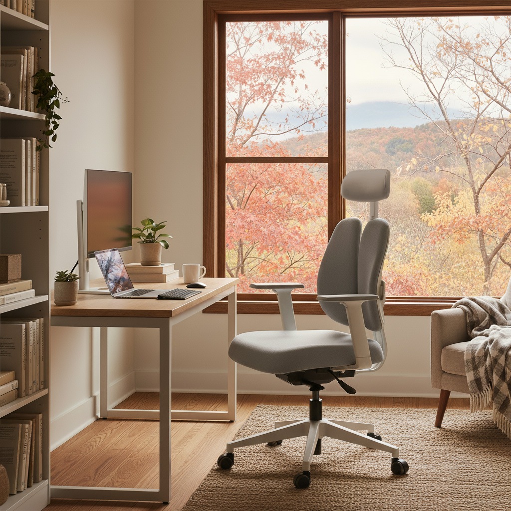 デュオバック（DUOBACK）ホームオフィスチェア D2500G-DASW