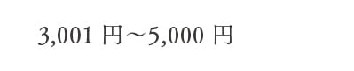 3,001〜5,000円
