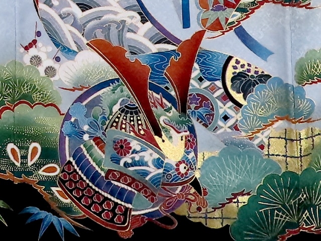 ミニチュア着物兜柄　　音〜otoページ ミニチュア着物兜柄 音〜otoページ ミニチュア着物兜柄 音〜oto様専用