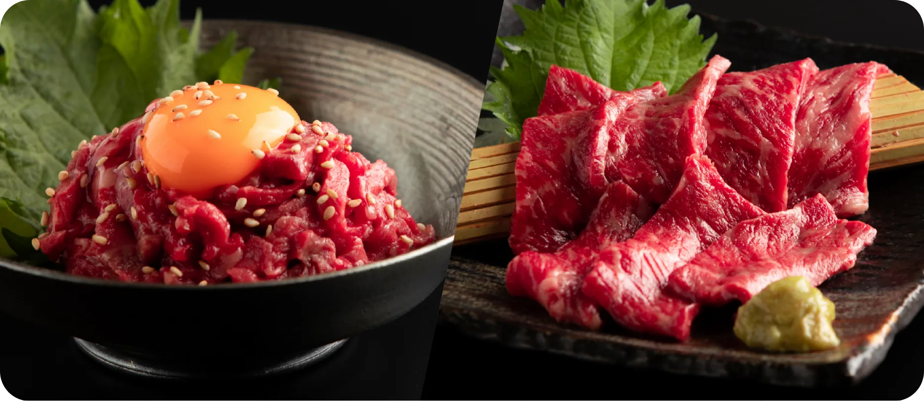 ユッケ＋牛刺しセット