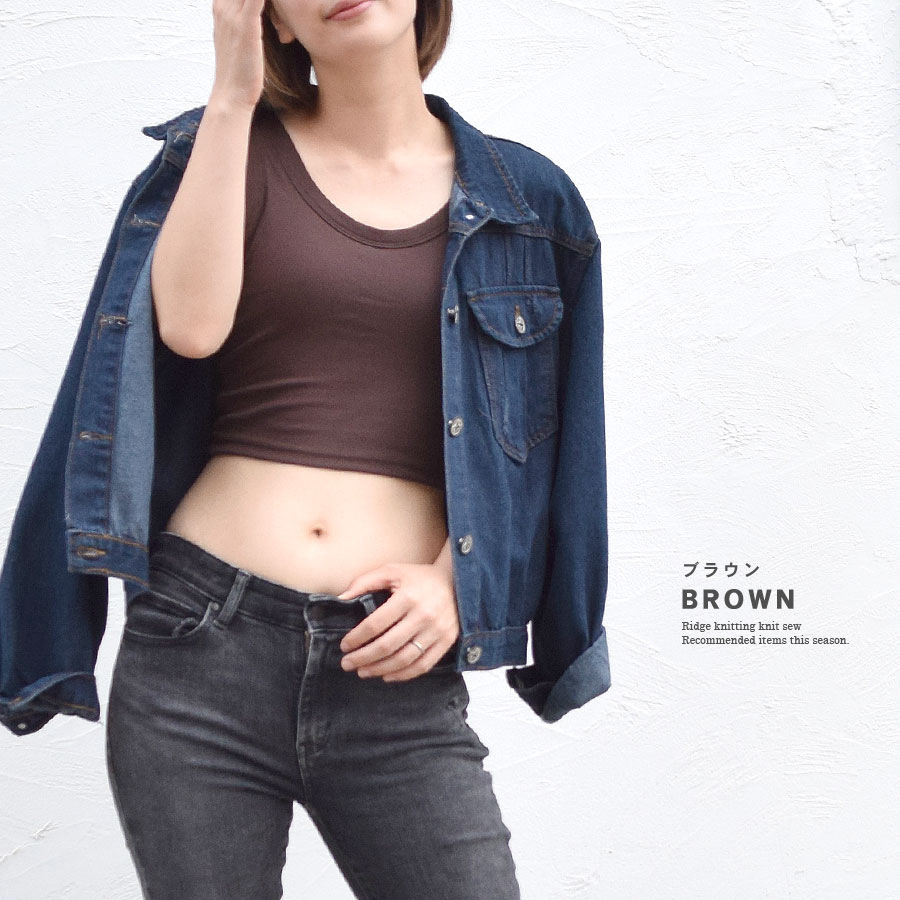 ショート丈 タンクトップ ブラトップ カップ付き レディース インナー トップス シンプル 無地 【送料pt100】 |  inner,sports_bra | ナナミニッツ