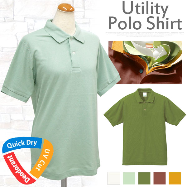 ポロシャツ レディース トップス 5 3オンス ドライカノコ ユーティリティー スポーティー 半袖 薄手 Uvカット 紫外線 紫外線対策 吸水速乾 消臭機能 ボタン ラフ カジュアル 強力消臭 Xs S M L Xlサイズ 2l 送料pt100 トップス カットソー ポロシャツ 半袖 ナナ
