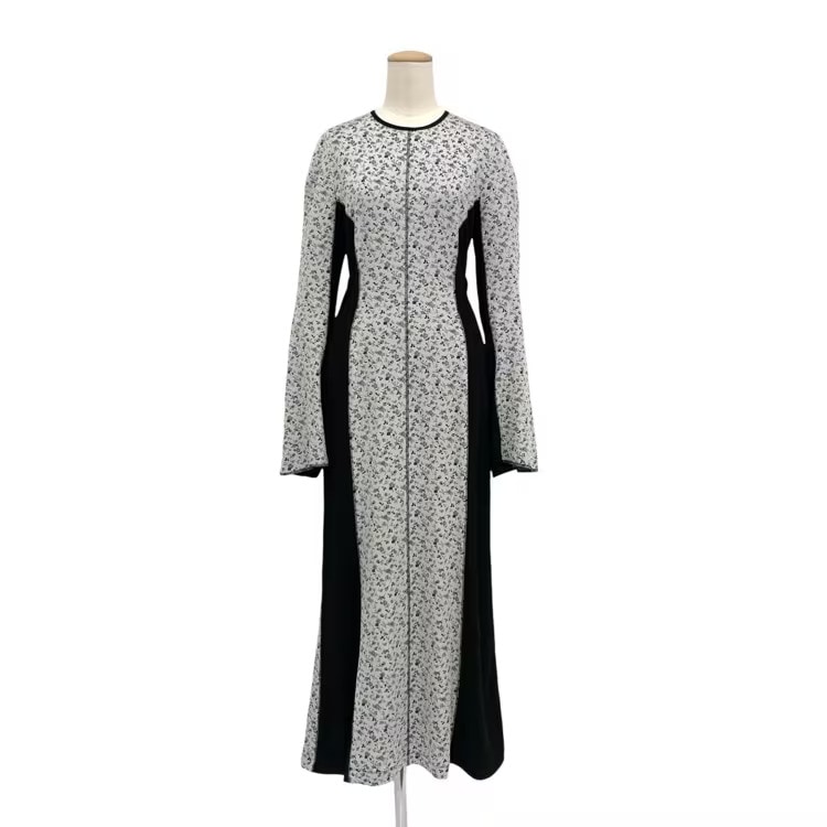 Mame Kurogouchi Floral Jacquard Hight Neck Blouse