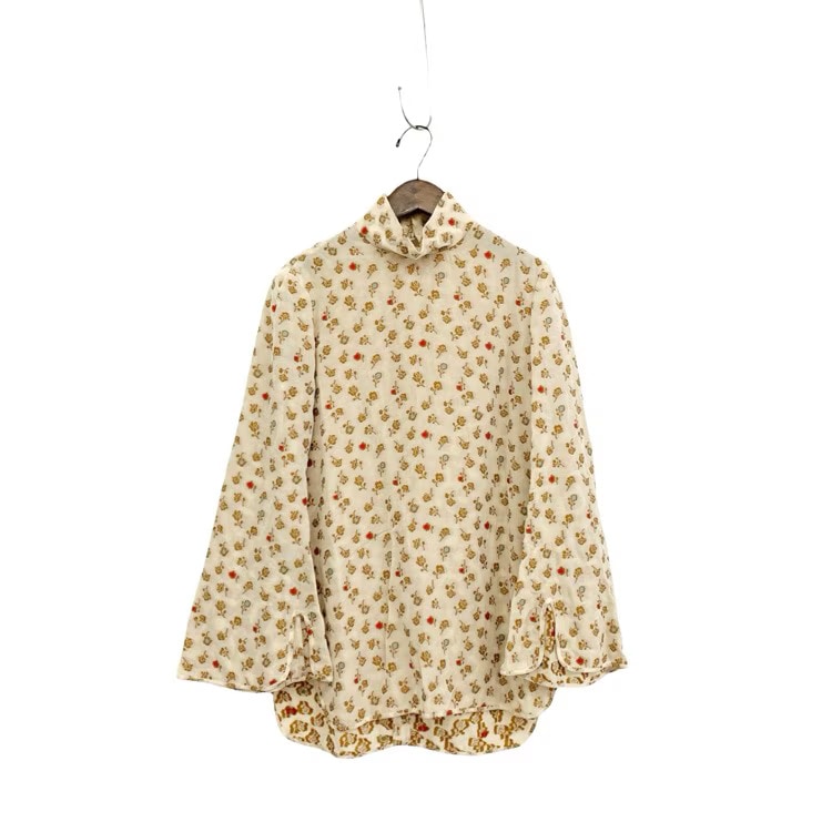 Mame Kurogouchi Floral Jacquard Hight Neck Blouse