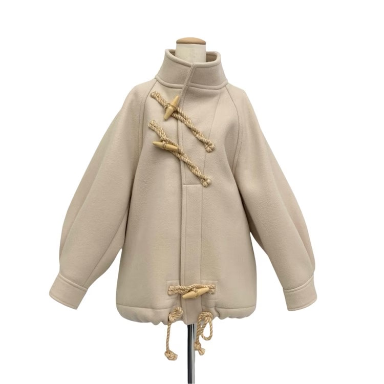 HYKE DOUBLE FACE DUFFLE JACKET