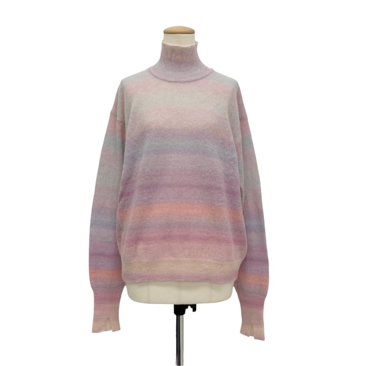 Mame Kurogouchi Gradation High Neck Knit Top