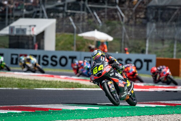ムジェロGPで気迫の走りを見せるダビド・ムニョス選手（#64）
