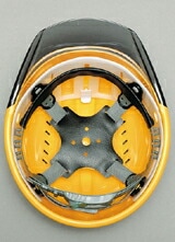 【ディック/DIC】 ABS素材ヘルメット SYA-CSV インナーシールド/ベンチレーション付 (ライナー入) 【安全用･工事用･高所作業用･防災】
