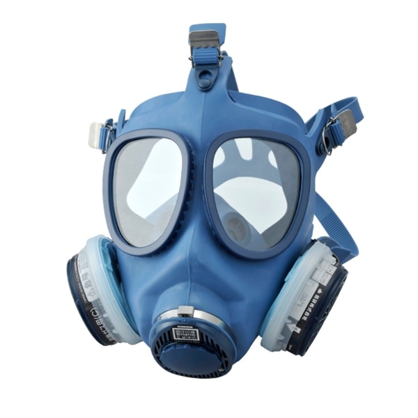 5％OFF 興研 防毒マスク ガス濃度0.1％以下 伝声器付 7191DKG-02 1-6546-01