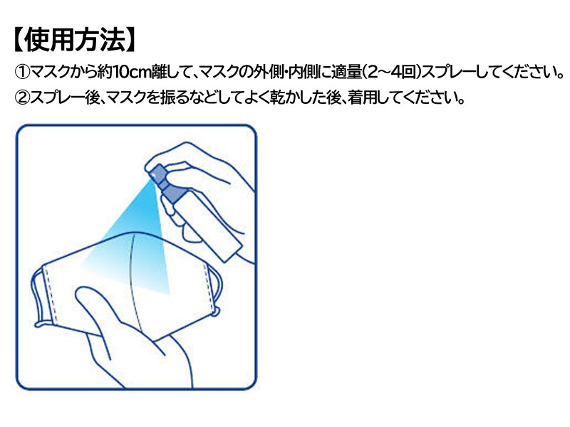 アイスノン 布マスク用冷感スプレー マスクひんやりスプレー 02481-0 熱中対策 | 暑さ対策商品 | 労働安全衛生保護具の通販サイト、安全モール  本店