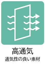 高通気素材アイコン