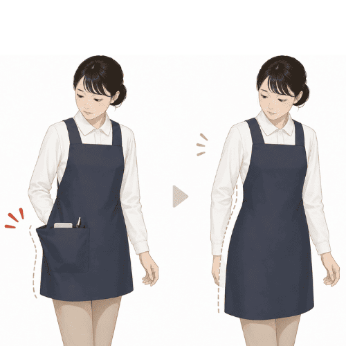 すっきりしたシルエットのイメージ