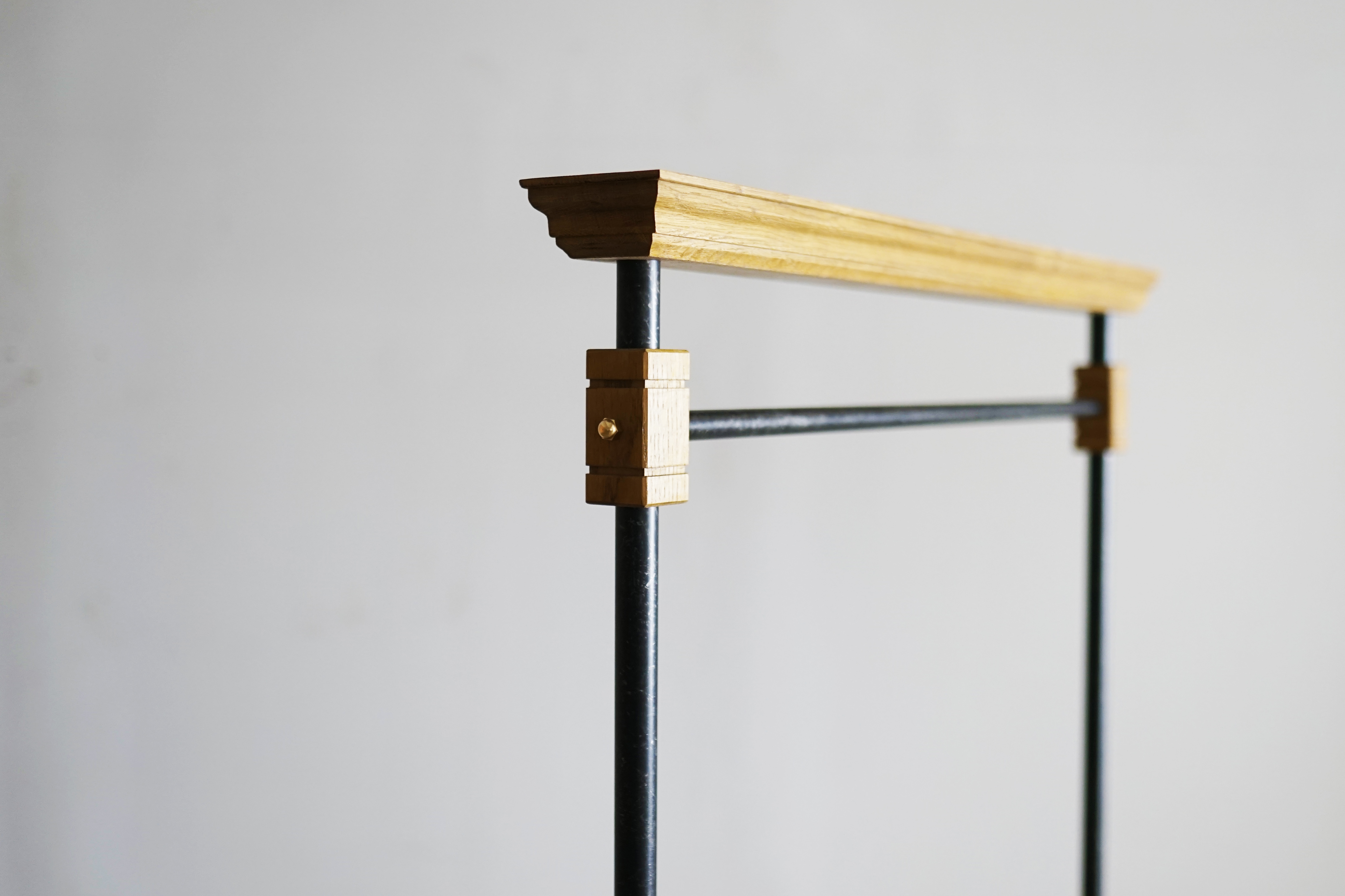Contorast wood and iron hanger | COAT HANGER -コートハンガー 