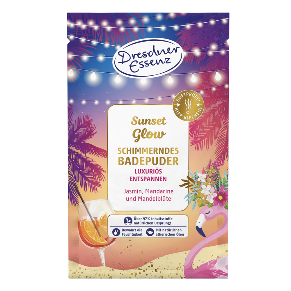 バスパウダー　サンセット （ジャスミン・アーモンドフラワー・マンダリンの香り）