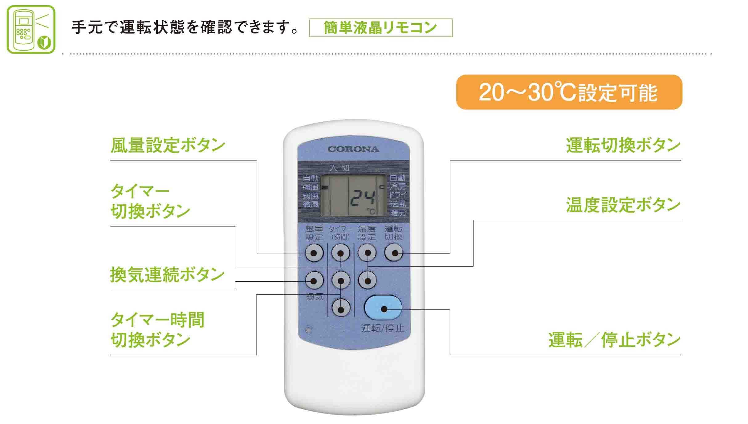 冷暖房兼用・換気機能付き】ウインドエアコン 冷暖兼用タイプCWH-A1821