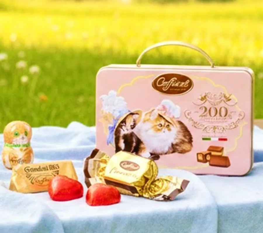 ねこのティータイム トランク小缶