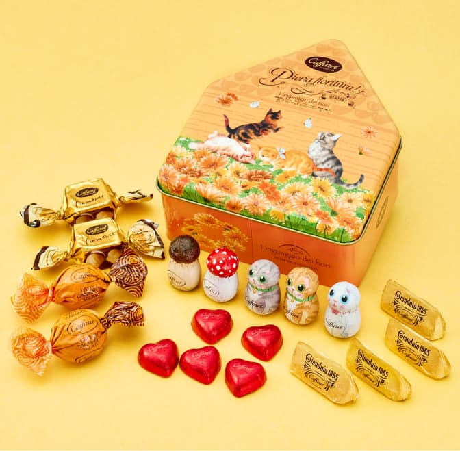 ねこのハウス缶チョコレートギフト