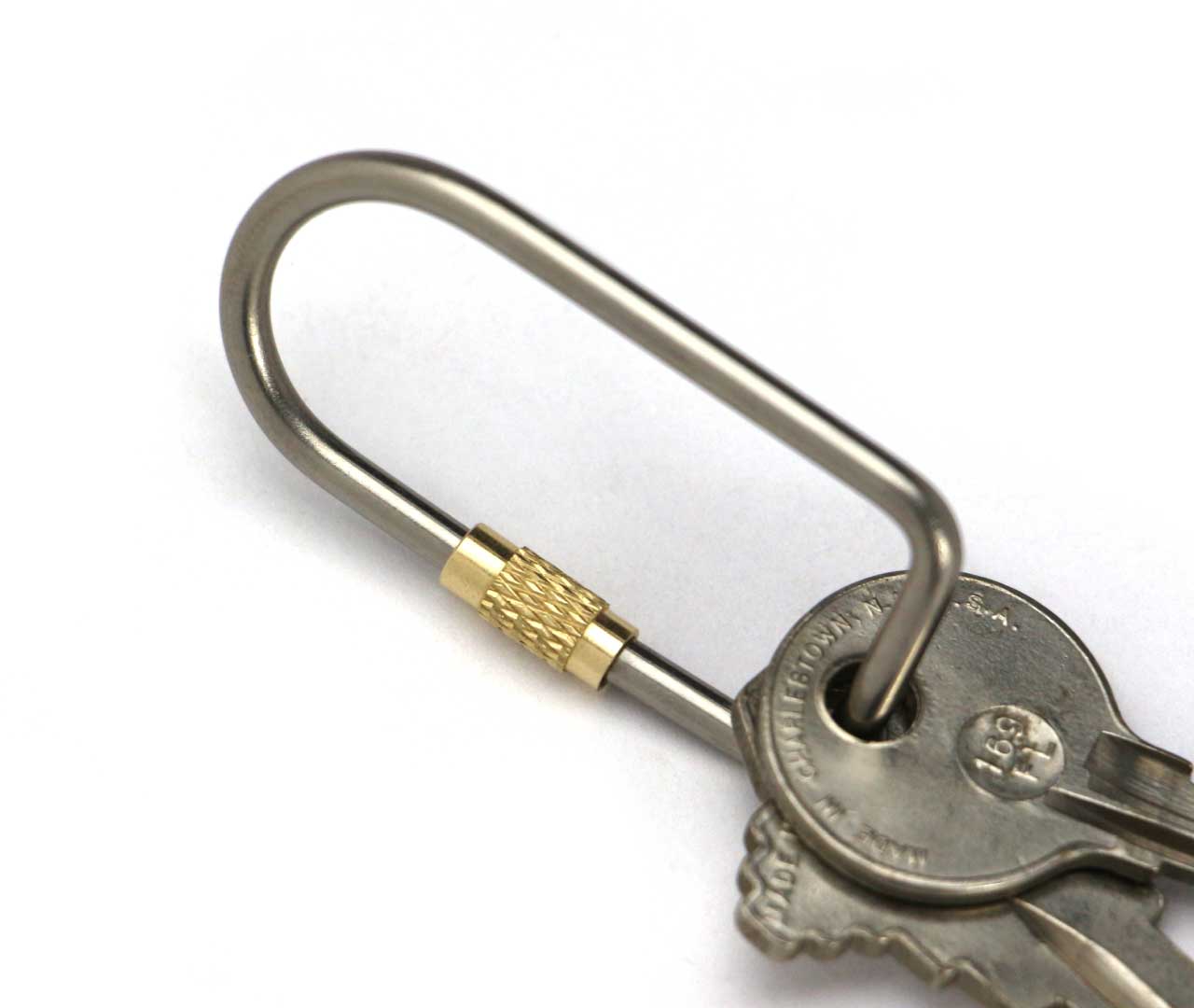 チタニウム スクリュー ロック キーリング 